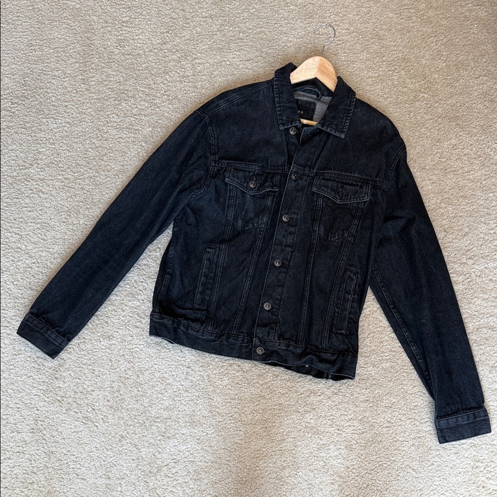 Forever 21 Charcoal Denim Jacket